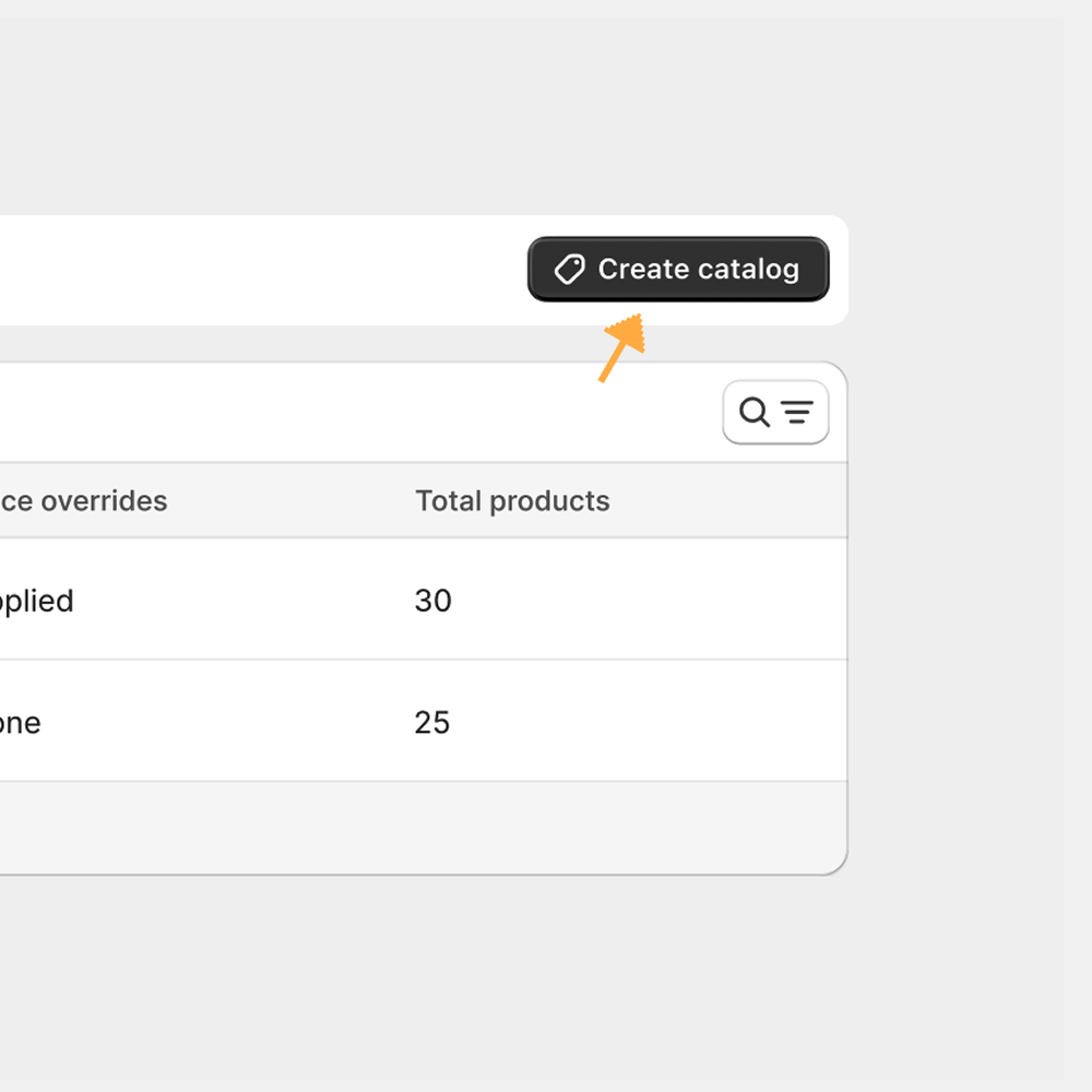Create Pricing Catalog