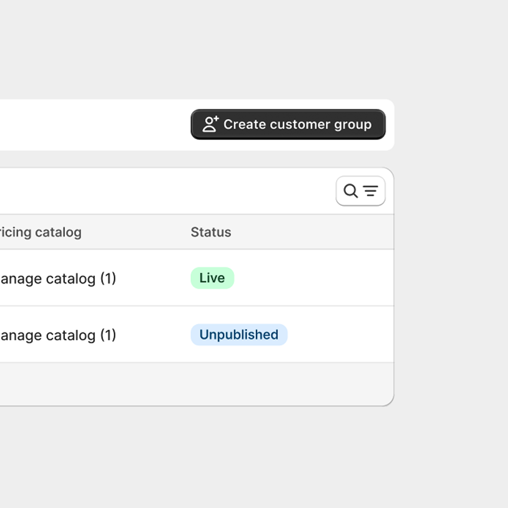 Set Up Customer Groups